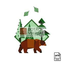 Brown bear - Vector graphics