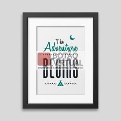 The adventure begins Framed poster